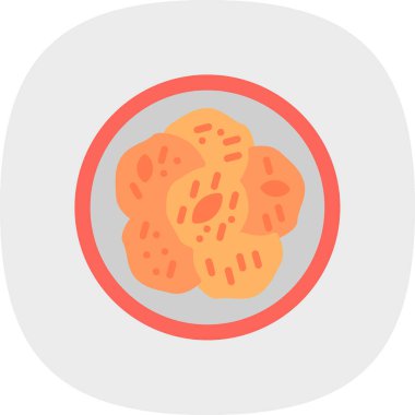 Ekmek. Web simgesi basit illüstrasyon