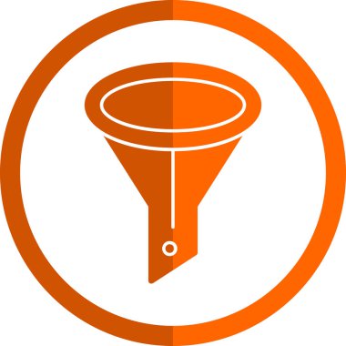 modada izole edilmiş arkaplanda huni simgesi 