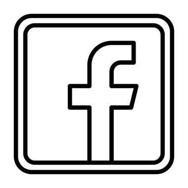 Facebook logosu, sosyal medya tasarım web simgesi