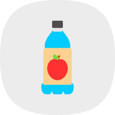 Meyve suyu şişesinin vektör illüstrasyonu