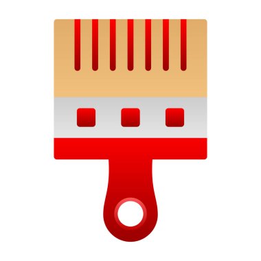 Boya fırçası simgesinin vektör illüstrasyonu