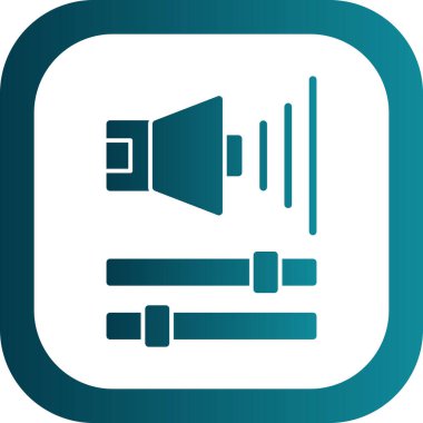 Ses Web simgesi, vektör çizim. 