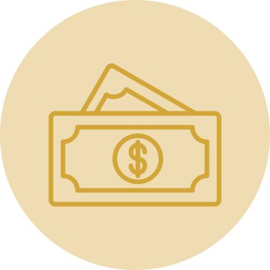 Para için. Web simgesi basit illüstrasyon 