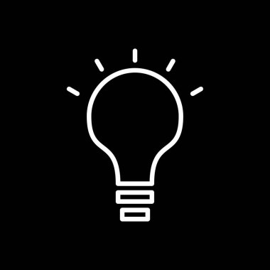 ampul simgesi, vektör illüstrasyonu 