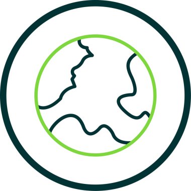 Yeryüzü ikonu vektör illüstrasyonuName                   