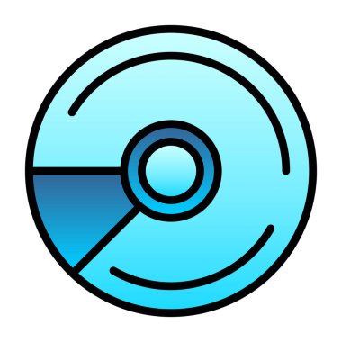 CD mi? Web simgesi basit illüstrasyon