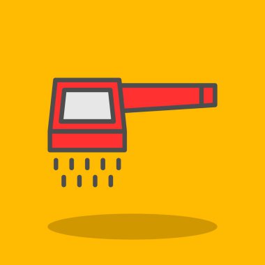 Elektrik karıştırıcı simgesi. Düz mutfak mikseri. vektör simgesi