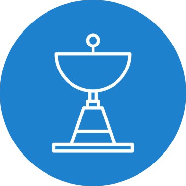 uydu anten simgesi, vektör illüstrasyonu basit tasarım