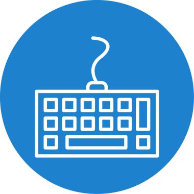 Bilgisayar klavyesi. Web basit tasarımı