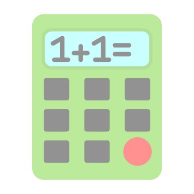 Basit Hesaplayıcı Simgesi, vektör illüstrasyonu