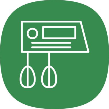 Karıştırıcı. Web simgesi basit illüstrasyon                