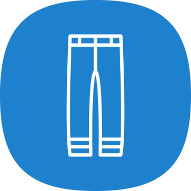 Pantolon. Web simgesi basit illüstrasyon