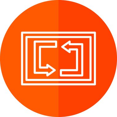 Web simgesi, vektör illüstrasyonunu tekrarla