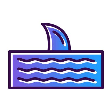 Tekne ikonu vektörü. İnce çizgi işareti. izole edilmiş sınır sembolü çizimi