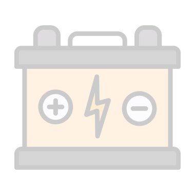 Pil. Web simgesi basit tasarım                       