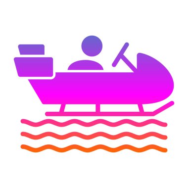 Teknenin, teknenin, teknenin vektör simgesi