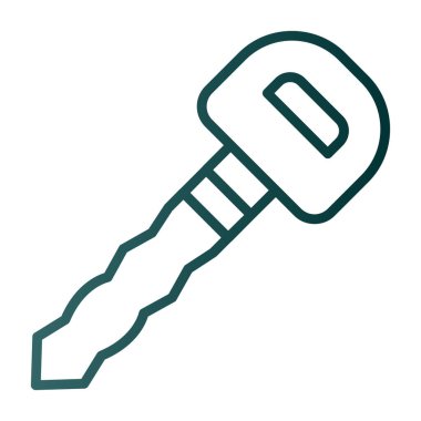 Araba anahtarı. Web simgesi basit illüstrasyon              