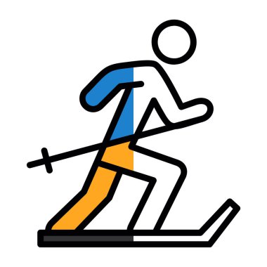 Kayak simgesi, vektör basit illüstrasyon