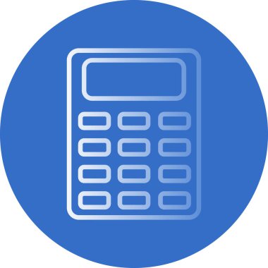 Basit Hesaplayıcı Simgesi, vektör illüstrasyonu