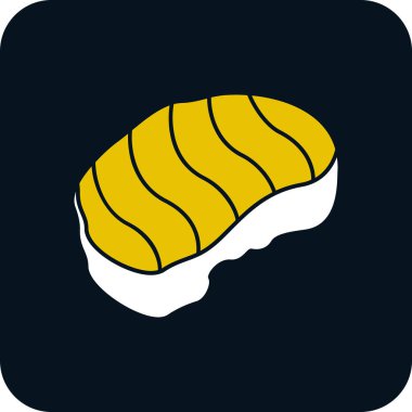 ekmek ikonu vektör illüstrasyonu