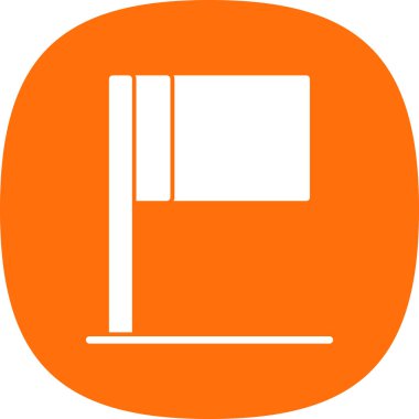 Bayrak simgesinin vektör illüstrasyonu 