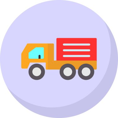 Kamyonun vektör ağ simgesi 