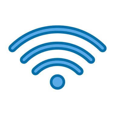 wifi simgesi, vektör illüstrasyonu basit tasarım