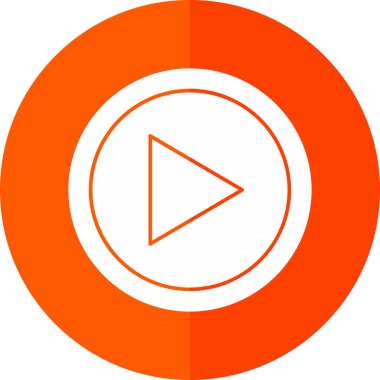 Çal düğmesi simgesi. vektör illüstrasyonu 