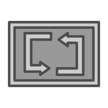 Web simgesi, vektör illüstrasyonunu tekrarla