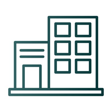 modern yapı web simgesi, vektör illüstrasyonu