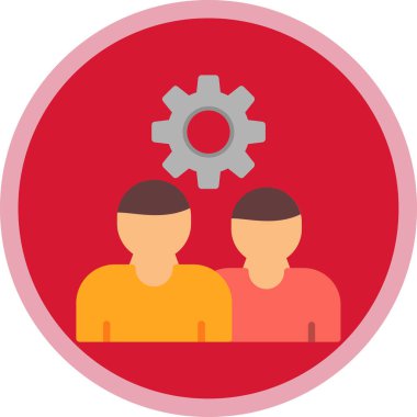 Takım. Web simgesi vektör illüstrasyonu