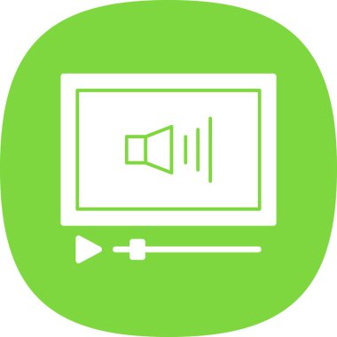 Ses Web simgesi, vektör çizim. 