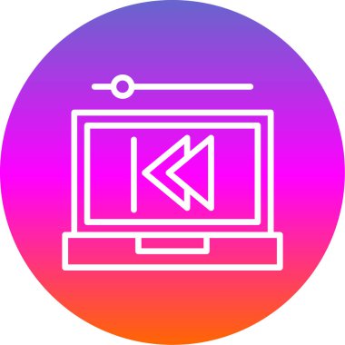 Geri dön, oku geri götür, sol vektör simgesi. Geriye, önceki düğme 