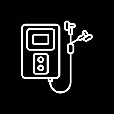 Modern gaz simgesinin vektör illüstrasyonu