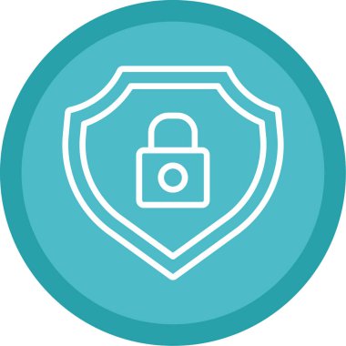 kalkan simgesi logo tasarımı element vektör çizimi 