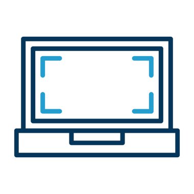 Ekran simgesi vektör illüstrasyon tasarımı ile izle