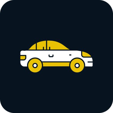 araba simgesi, vektör illüstrasyonu 