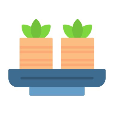 bitki simgesi, vektör illüstrasyonu