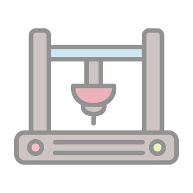 Fabrika simgesi vektör illüstrasyonu