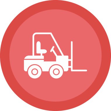 vector illustration of Forklift icon 