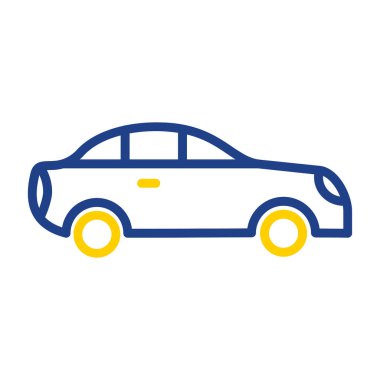 araba simgesi, vektör illüstrasyonu 