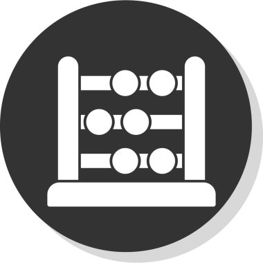 abacus web simgesi vektör illüstrasyonu