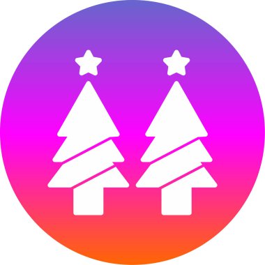 Noel ağacı vektör simgesi 