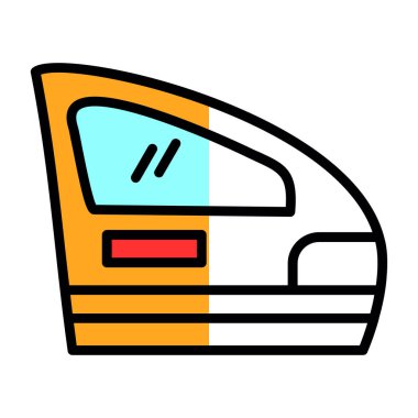 araba kazası simgesi vektör çizimi çizimi