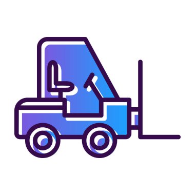 vector illustration of Forklift icon 