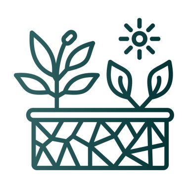 bitki ve bahçe vektör tasarımı