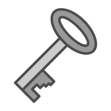 Anahtar. Web simgesi basit illüstrasyon