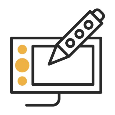 Tablet ikon vektör çizimi