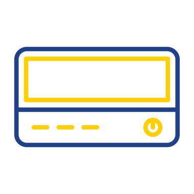 Kredi kartı ikonu vektör illüstrasyonu