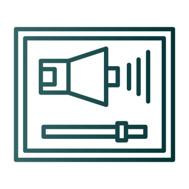 hoparlör vektör illüstrasyonu